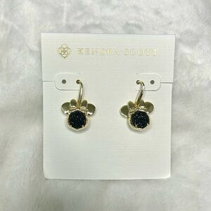 Kendra Scott Gold Minnie Mouse Drop Earrings in Black Drusy